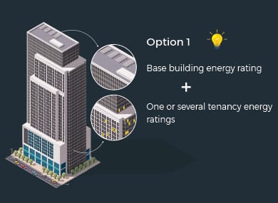 Option 1: Base building and one or several tenancy energy ratings